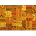 thumbnail image 1 of Ahgly Company Indoor Rectangle Patchwork Yellow Transitional Area Rugs, 7' x 9', 1 of 4