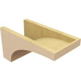 thumbnail image 5 of 8"W x 16"D x 8"H Wide Huntington Rough Cedar Woodgrain TimberThane Corbel, Primed Tan, 5 of 6