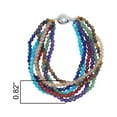 thumbnail image 2 of Sterling Silver with Multi Gemstone Bead Bracelet-7.25", 2 of 4