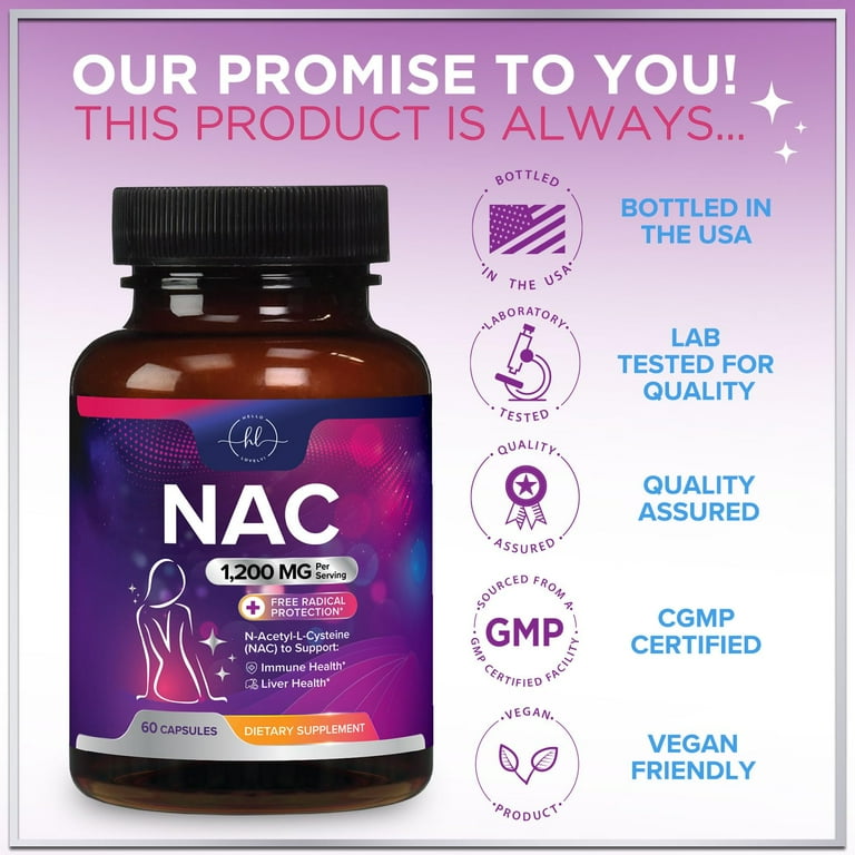 N-acetyl Cysteine Solgar NAC (N-Acetyl-L-Cysteine) 600 Mg - 60 Vegan  Capsules For Antioxidant Support & Healthy Skin, Hair, Nails