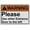 Warning Sign 5, variant on Automatic Door Do Not Force Closed Sign, Industrial Automatic Entrance Sign 8"x12" UV Resistant for Indoor Outdoor Workplace
