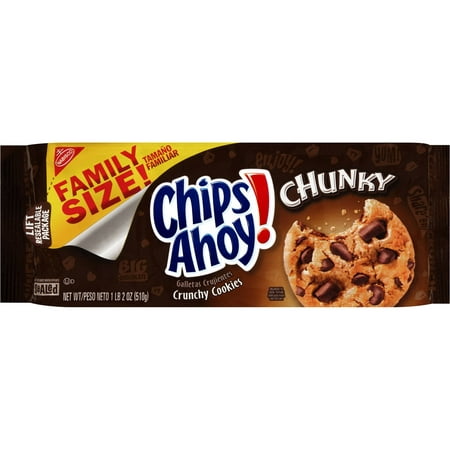 (2 Pack) Nabisco Chips Ahoy! Chunky Crunchy Cookies, 18