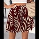 thumbnail image 4 of Pantalones Cortos Holgados para Playa, Vacaciones, Verano, Cintura Alta, Pierna , Informales, Elegantes Rojo XL, 4 of 8
