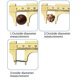 thumbnail image 4 of Riwesomey Calibrador portátil Mini calibre deslizante regla deslizante de latón herramienta de medición manual calibre deslizante de 100mm calibre Artesanía 2 escala 100mm, 4 of 6