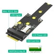 thumbnail image 3 of Mini PCI-E to M.2(NGFF ) Key M Adapter with SIM Card Slot for WiFi/WWAN/LTE Module, 3 of 6