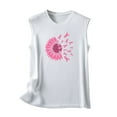 thumbnail image 5 of Leesechin Ladies Breast Cancer Shirts Butterfly Pink Ribbon Graphic Awareness Tee Tops, 5 of 5