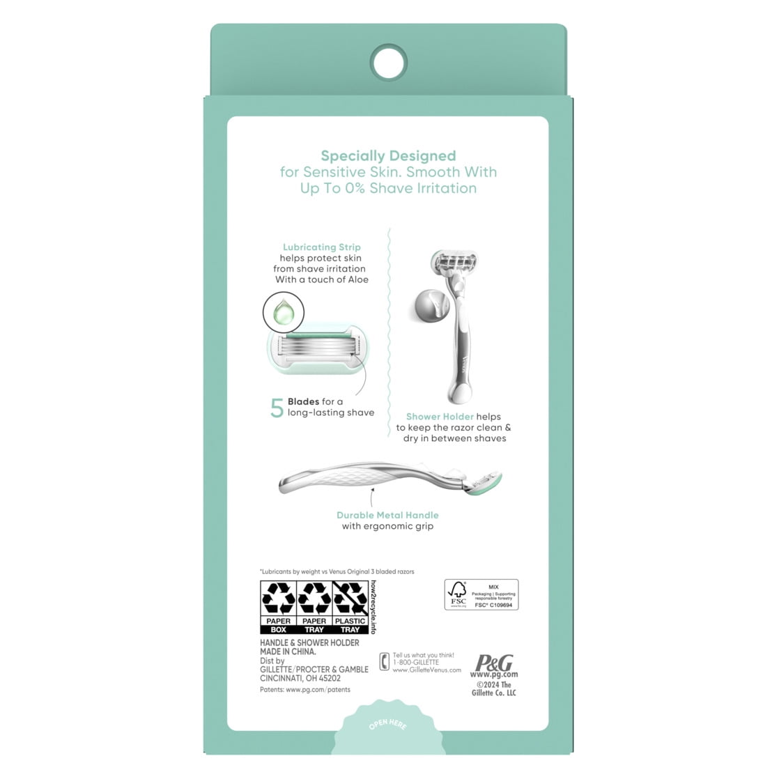 ［値下げしました］【RAJAS】 Venus Smile Venus Miami Sunrise Deluxe Smooth Sensitive Razor for Women