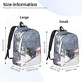 thumbnail image 4 of Balery Watercolor Winter Landscape For Christmas Vintage Canvas Backpack for Men and Women - Large Capacity, Durable Travel Laptop Bag for School, Work, Hiking, and Outdoor Activities, 4 of 7