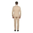 thumbnail image 3 of Porto Filo Men's 2 Piece Beige Slim Fit Suit, 3 of 4