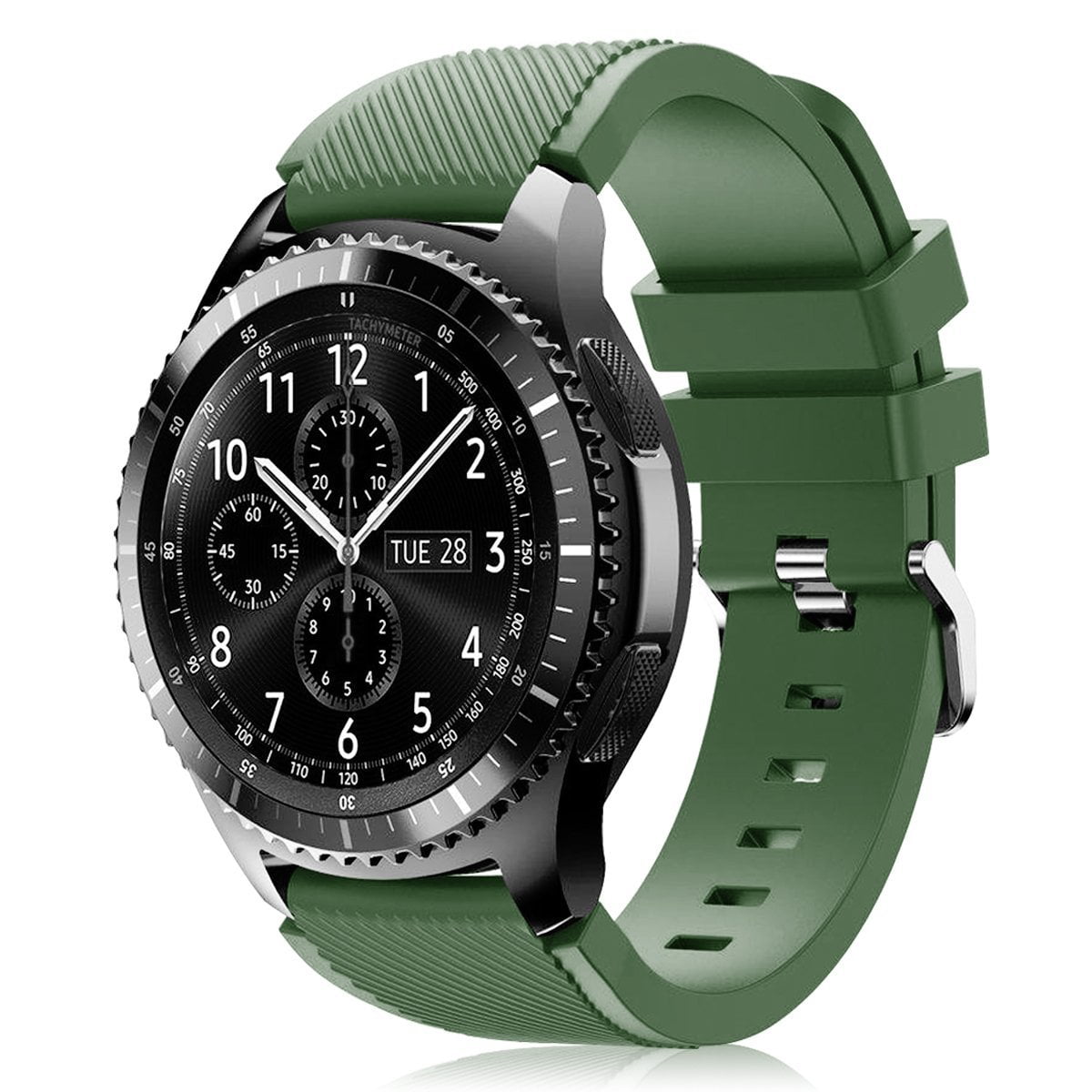 documentaire rechtdoor Helemaal droog Gear S3 Frontier / Classic Watch Band, Mignova Soft Silicone Replacement  Sport Watch Wrist Band Strap for Samsung Gear S3 Frontier / S3 Classic  Smart Watch (Military Green) - Walmart.com