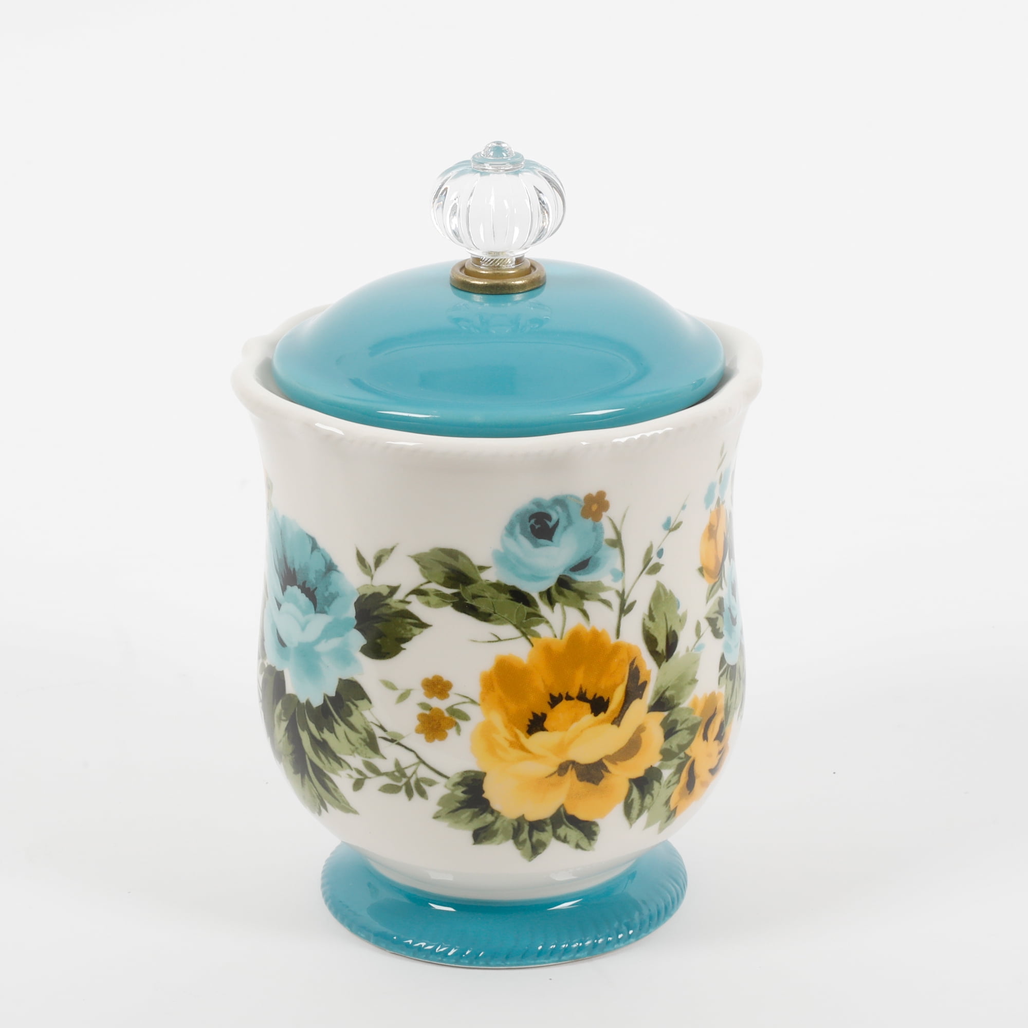 Pioneer Woman Vintage Floral Custom 3 Piece Canister  Set-COFFEE-SUGAR-TEA-NEW