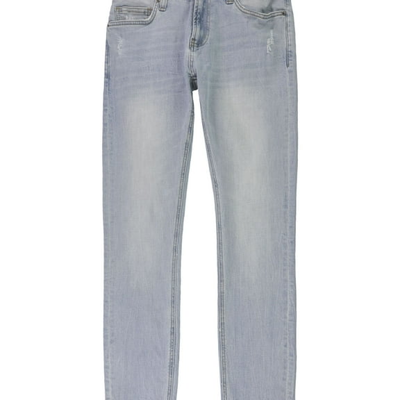 DSTLD Mens Faded Skinny Fit Jeans, Blue, 29W x 30L