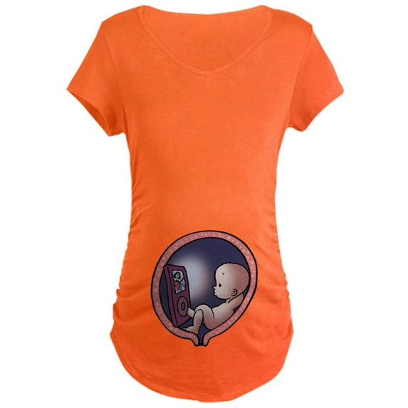 CafePress - Womb Potato Maternity Dark T Shirt - Maternity Dark T-Shirt