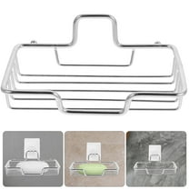 FOMIYES Wall Mount Soap Dish Stainless Steel Soap Rest Rack for Bathroom Bar Soap with Drainage Holder