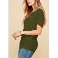 thumbnail image 4 of Made by Johnny Women's Dolman Drape Top with Side Shirring XXL OLIVE, 4 of 6