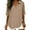 Khaki, variant on Womens Button Down Shirts Cotton Dress Shirts Oxford Shirts Long Sleeve Work Blouses Collared Tops Tunics S-2XL