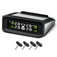 thumbnail image 1 of Riwcyla Solar Tire Pressure Detector Car Wireless Tire Pressure Monitor Monitoring System Waterproof with 4 Sensors Alarm Function, 1 of 6