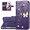 Purple, variant on Wallet Case for Moto Edge 30 Fusion,3D Butterfly Pattern PU Leather Flip Kickstand Case with Magnetic Clasp and Cash Card Slots Holster for Moto Edge 30 Fusion, HZD Rhinestone Light Purple