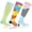 Blue Yellow, variant on 3 Pairs Medical Sport Compression Socks - 15-20mmhg Graduated Knee-High Support for Men & Women, Ideal for Soccer, Running, and Nurses