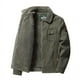 thumbnail image 4 of Ropa para hombre 2023, ropa de algodón para hombre, abrigo de algodón cálido con solapa de invierno grueso y polar, abrigo de ocio para jóvenes, chaqueta de pana, 4 of 4