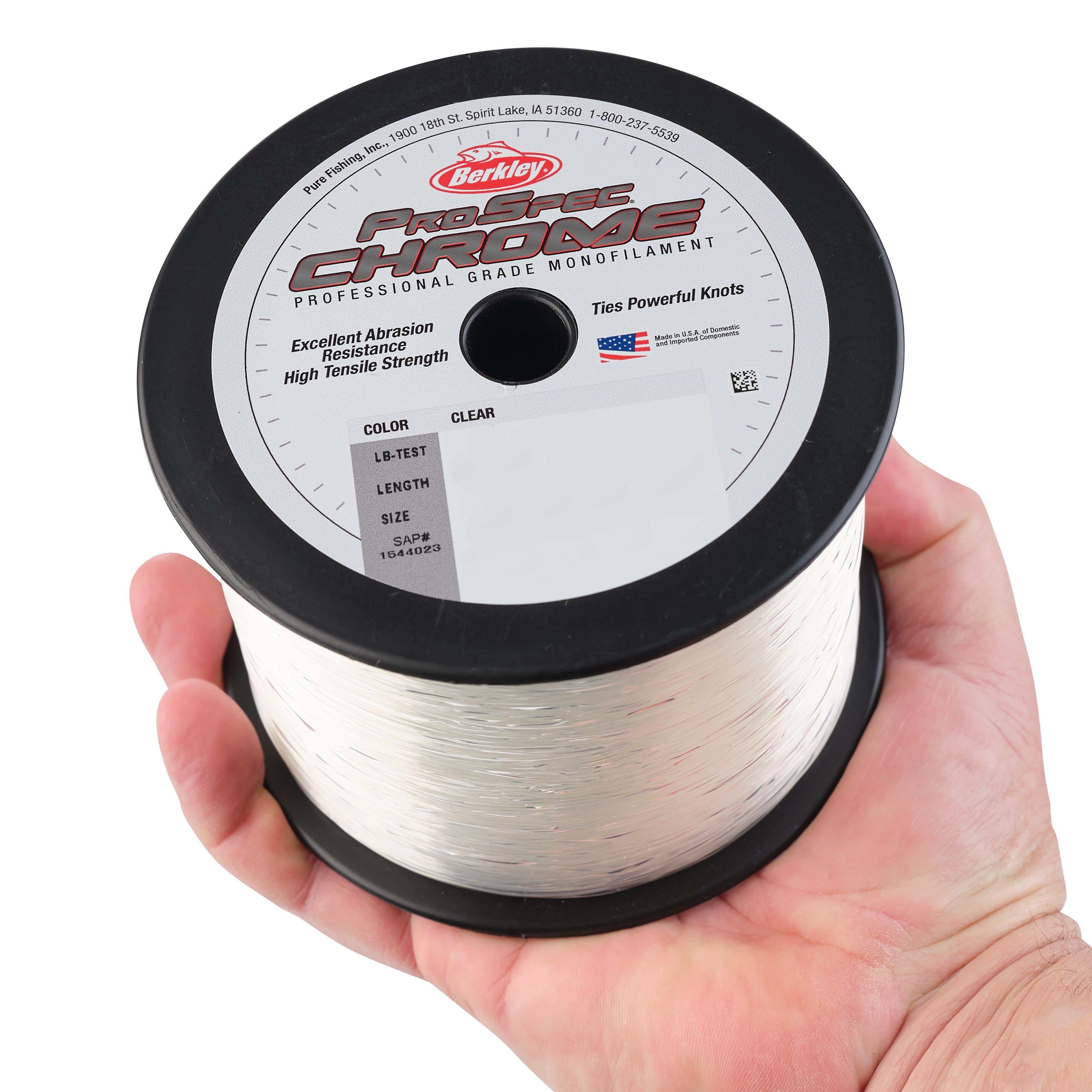 Berkley ProSpec® Chrome Monofilament Fishing Line, Clear, 20 lb Test Strength, 1000 yd