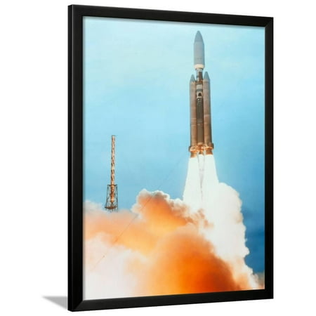 Titan Rocket - Launch of a Titan IV Rocket Framed Print Wall Art By Lockheed Martin