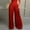 Red, variant on Idoravan Women's Plus Size Pants Women High Waist Casual Wide Leg Long Palazzo Pants Trousers Regular Size