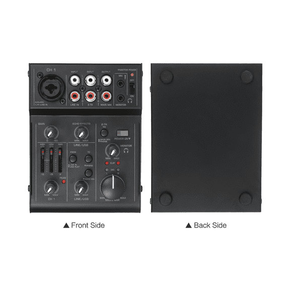 Audio Mixer Sound Mixing Console USB Audio Interface Built-in Effect Mini Professional Mixer Sound Card