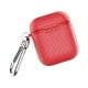 thumbnail image 2 of Seitruly Estuche para auriculares Fibra de carbono Auriculares Bluetooth Funda protectora de silicona Reemplazo para 1 2 Cables de audio/vídeo Rojo, 2 of 8