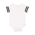 thumbnail image 4 of Infant Football Fine Jersey Bodysuit, White Solid/ Black , 24M, 4 of 6