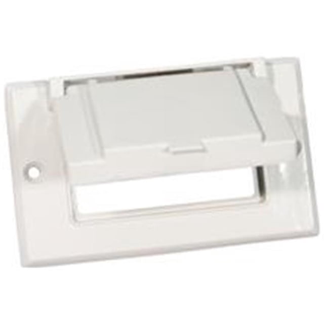 Morris Products 37022 One Gang Weatherproof Covers - Horizontal GFCI - Decorator White