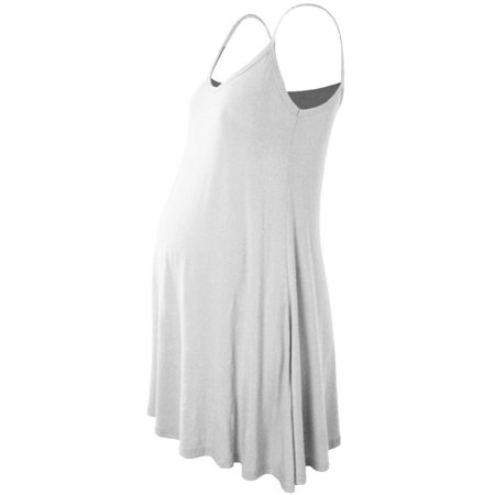 

Fragarn Sexy Maternity Dress Pregnant Camisole Color Sleeveless Dress