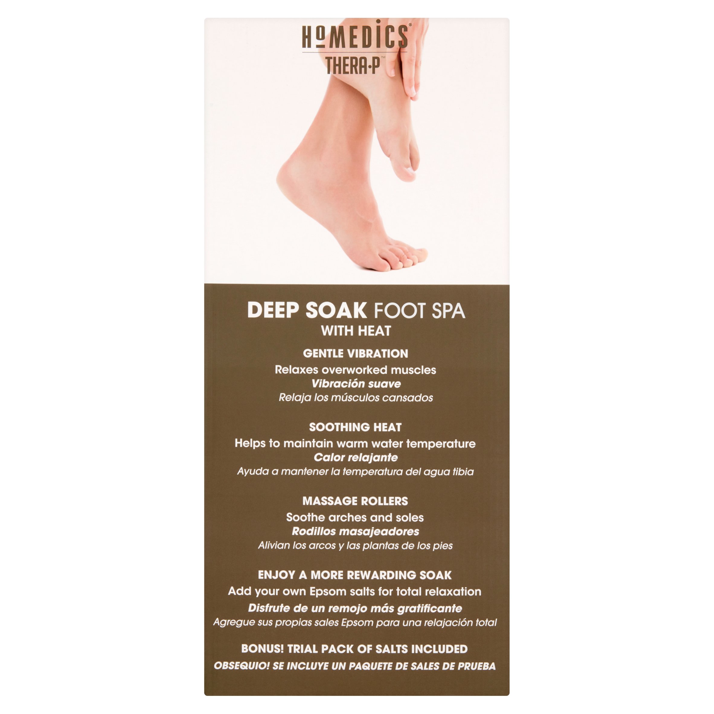 HoMedics Deep Soak Foot Spa with Heat, Designed for use with Epsom Salts FB-65-THP - image 3 of 7