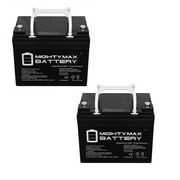 12V 35AH INT Battery Replaces Invacare N51 P7E Power 9000 - 2 Pack