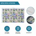 thumbnail image 6 of Purple Hydrangea Placemats Set of 6, Spring Floral Elegant Pastoral Watercolor Placemats for Dining Table, Place Mats for Kitchen Tabletop, Waterproof Wipeable Dining Table Mats Set, 6 of 9