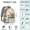 thumbnail image 4 of Competition Sports Students Backpack Baseball Football Soccer Basketball Ball Game School Bag with Team Design, Durable and Adjustable Strap, 4 of 6