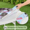thumbnail image 5 of Poodles Round Fitted Tablecloth with Elastic Edge,Dining Table Cover Waterproof,Outdoor Round Tablecloth for Camping,Dining,Indoor and Outdoor, 5 of 7