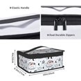 thumbnail image 4 of Cute Floral Whale Small Insulated Lunch Box Portable Soft Bag Mini Cooler Insulated Lunch Bag With Handle For Work School, 4 of 8