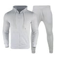 thumbnail image 2 of Mens Tracksuits 2025 Fall Winter Long Sleeve Zip Up Hoodie and Sweatpants Joggers Set Plain Tracksuit, 2 of 7