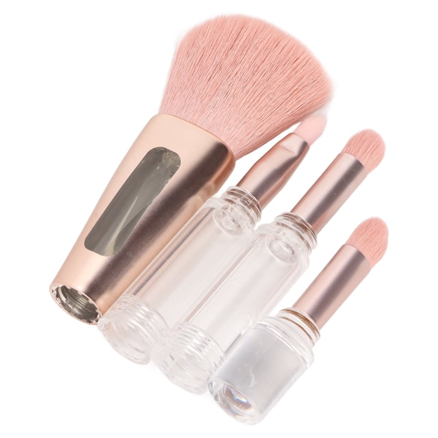 Brocha de maquillaje 4 en 1, brocha para difuminar base de maquillaje, sombra de ojos y rubor, durabilidad prolongada