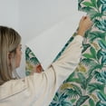 thumbnail image 5 of Tempaper Havana Palm Botanical Pink Tropical Peel and Stick Wallpaper, 20.5" x 16.5', 5 of 11