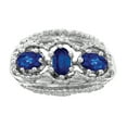 thumbnail image 4 of Primal Gold 14 Karat White Gold Sapphire Ring, 4 of 7
