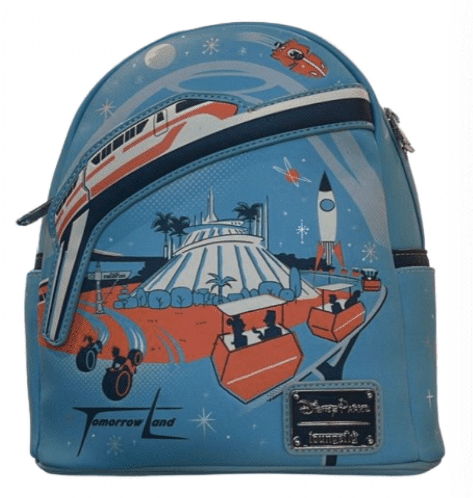 ☆Loungefly☆パーク限定 トゥモローランド バックパック Authentic Disney Parks Tomorrowland Mini Backpack Book Bag