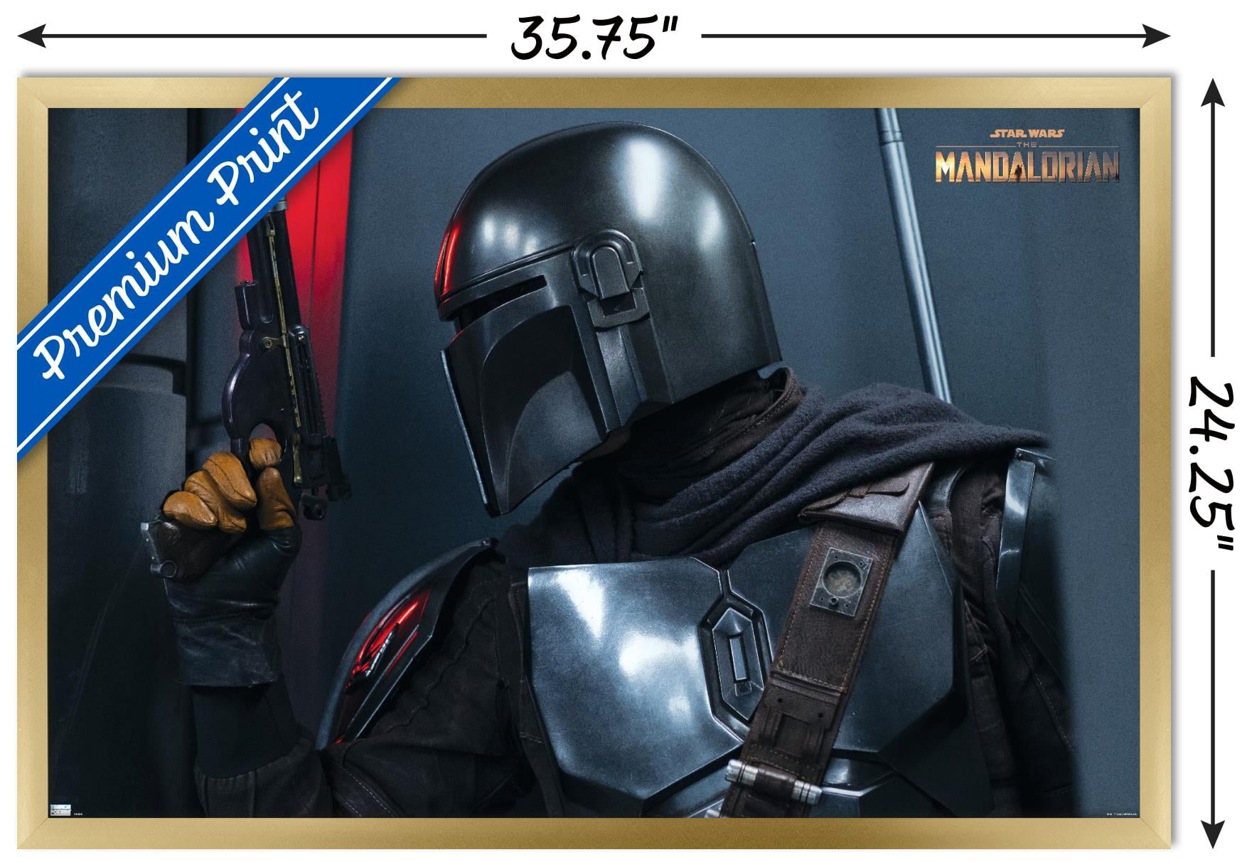 Star Wars: The Mandalorian Season 2 - Fight Wall Poster, 22.375" x 34", Framed