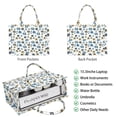 thumbnail image 2 of Large Capacity Tote Bag,White Elephant Pattern Handbag Fashion Luxury Tote Bag,15.7"x13"x 5.1" Inches,Laptop Compatible, 2 of 6