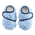 thumbnail image 2 of Deago Toddler Boys Girls Indoor House Slippers Lightweight Kids Baby Non-Slip First Walking Home Socks Shoes (Blue, XS), 2 of 9