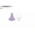 thumbnail image 3 of U8MO 50 Mixed Color Frost Acrylic Trumpet Flower Bead Cap 22mm Cones With Center Hole, 3 of 7