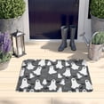thumbnail image 2 of Halloween Ghosts Bats and Eyes Flannel Non Slip Door Rugs,Washable Door Mats Indoor,Decorative Door Mats,Dirt-Resistant and Absorbent Doormat for Entrance,Bedroom,Kitchen,Bathroom,31.5x17in(80x43cm), 2 of 4