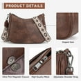 thumbnail image 3 of APHISON Trendy Women's Crossbody Bag, Vegan Leather Purse with Adjustable Strap and Shoulder Handbag - Coffee, 3 of 6