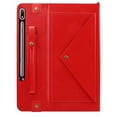 thumbnail image 5 of Allytechgroup Portfolio Carrying Bag Case for Samsung Galaxy Tab S9 FE Plus/ S9+ 12.4", Document Notes Pocket Stand Shoulder Strap Protective Case Cover for Galaxy Tab S9 FE +/ S9+, Red, 5 of 5